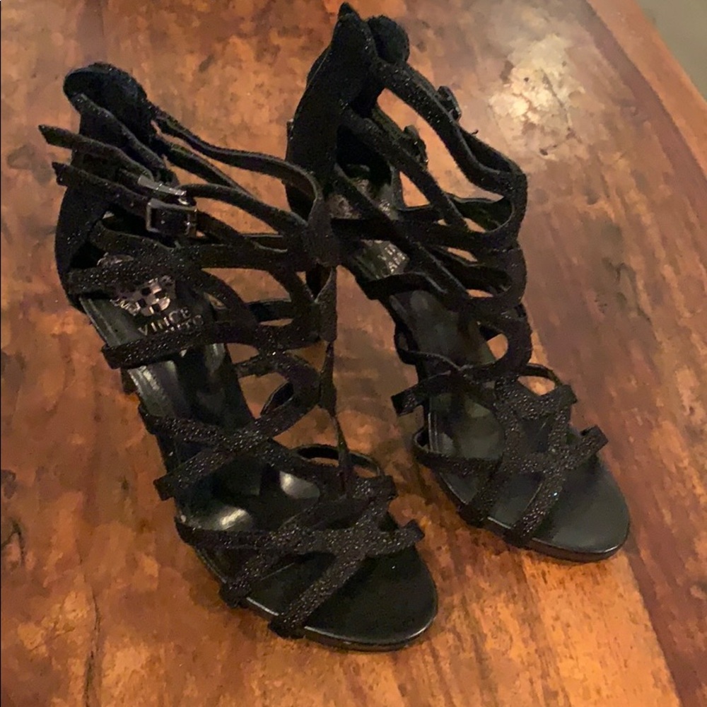 Vince Camino Black Sparkle Heels🖤